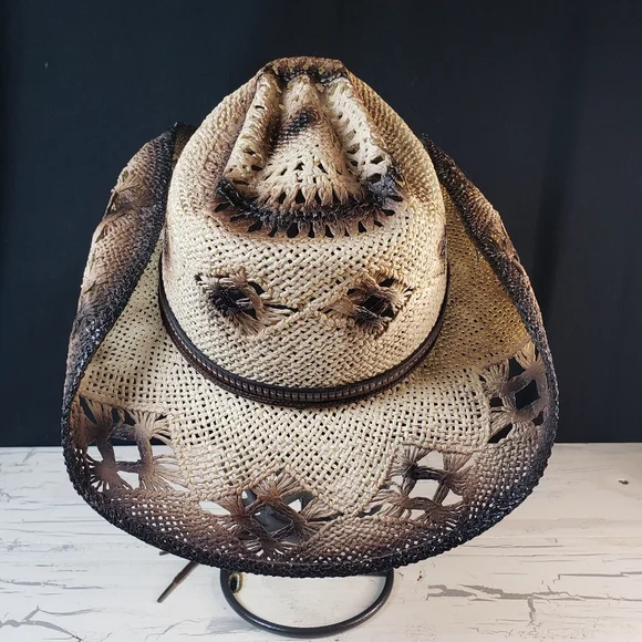 Cavenders Distressed Cowgirl Hat in Women's Medium - Picture 7 of 16